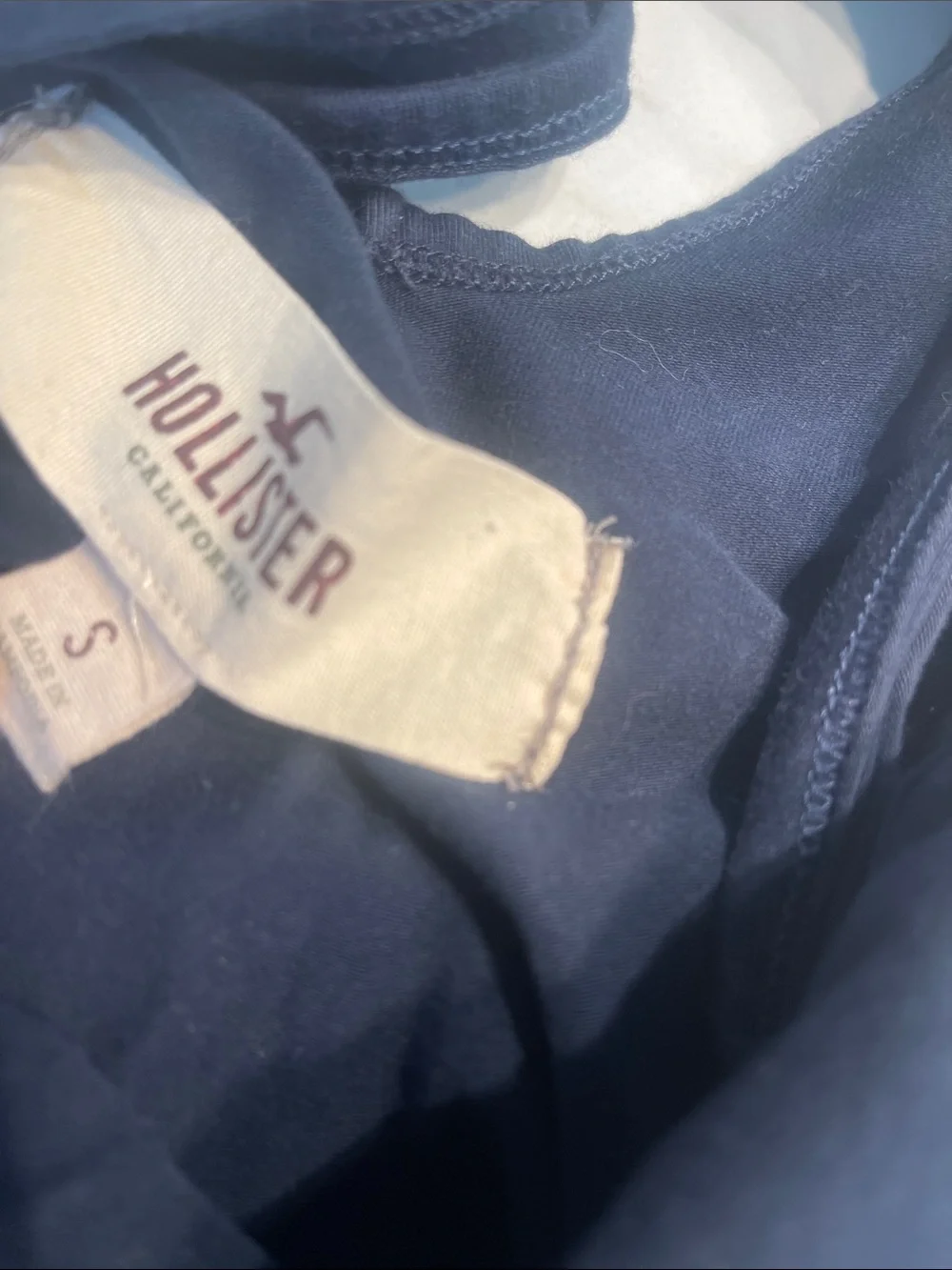 Hollister Dark Blue Crossback Tie-Waist Romper - Picture 3 of 3
